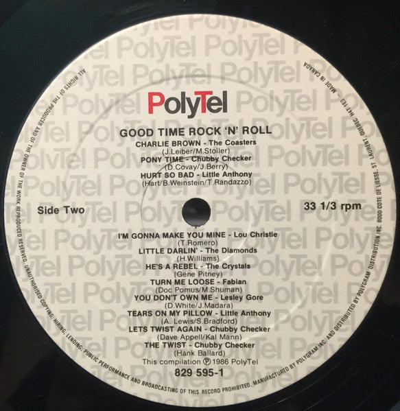 Various : Good Time Rock N Roll (LP, Comp)