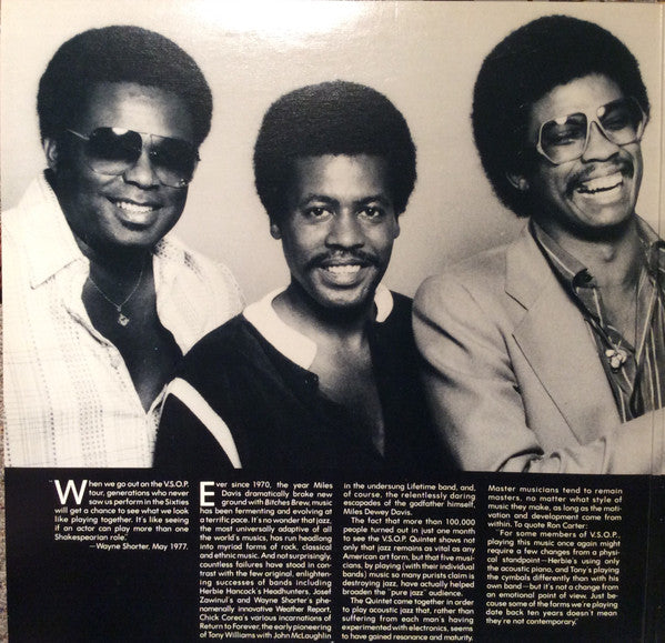 The V.S.O.P. Quintet : The Quintet (2xLP, Album)