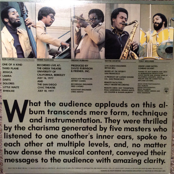 The V.S.O.P. Quintet : The Quintet (2xLP, Album)