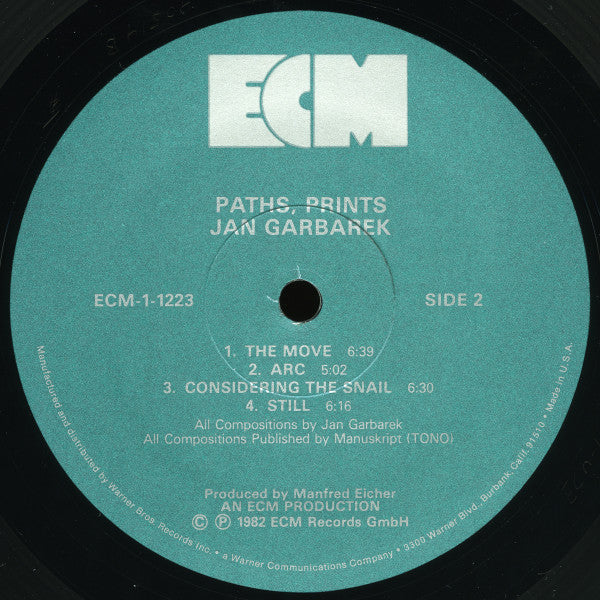 Jan Garbarek With Bill Frisell, Eberhard Weber, Jon Christensen : Paths, Prints (LP, Album)