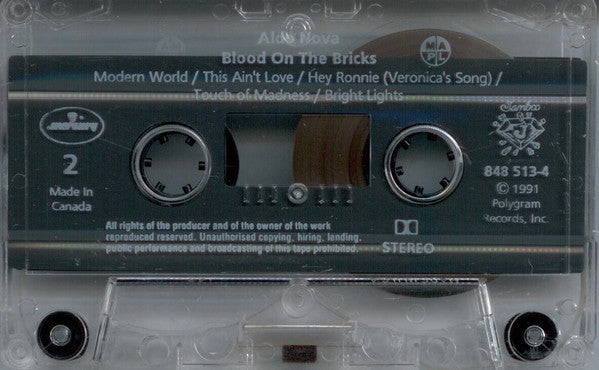 Aldo Nova : Blood On The Bricks (Cass, Album, Dol)