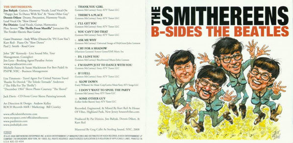 The Smithereens : B-Sides The Beatles (CD, Album)