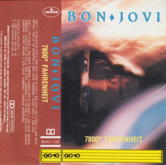 Bon Jovi : 7800° Fahrenheit (Cass, Album)