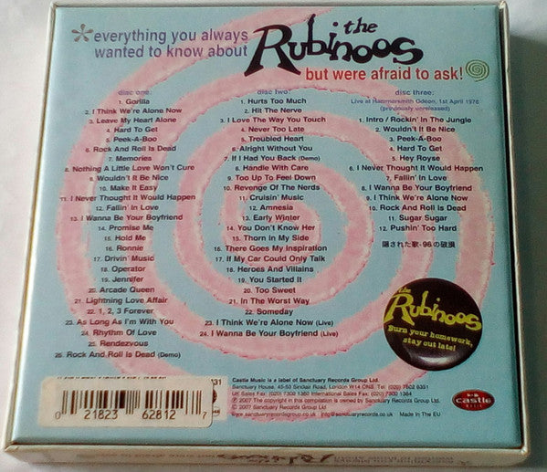 The Rubinoos : Everything You Always Wanted To Know About The Rubinoos But Were Afraid To Ask! (3xCD, Comp + Box)