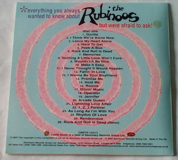 The Rubinoos : Everything You Always Wanted To Know About The Rubinoos But Were Afraid To Ask! (3xCD, Comp + Box)