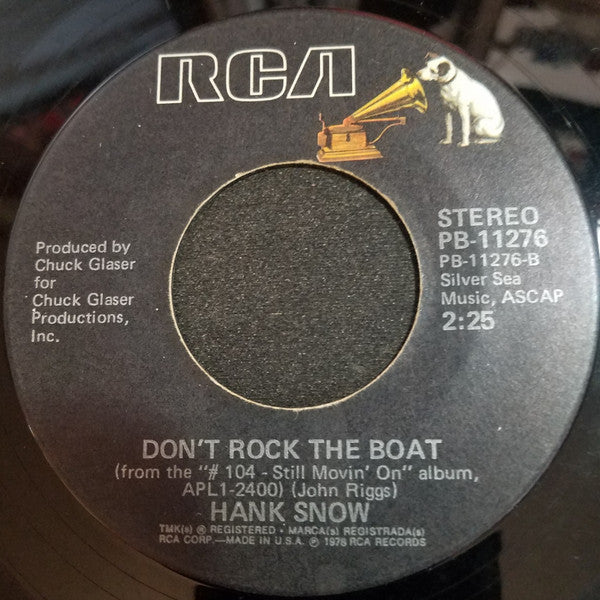Hank Snow : Nevertheless (7", Single)