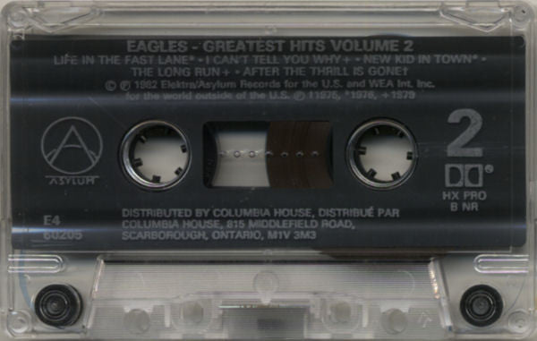 Eagles : Eagles Greatest Hits Volume 2 (Cass, Comp, Club)