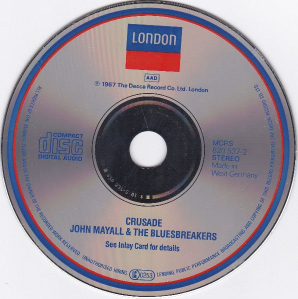 John Mayall & The Bluesbreakers : Crusade (CD, Album, RE)