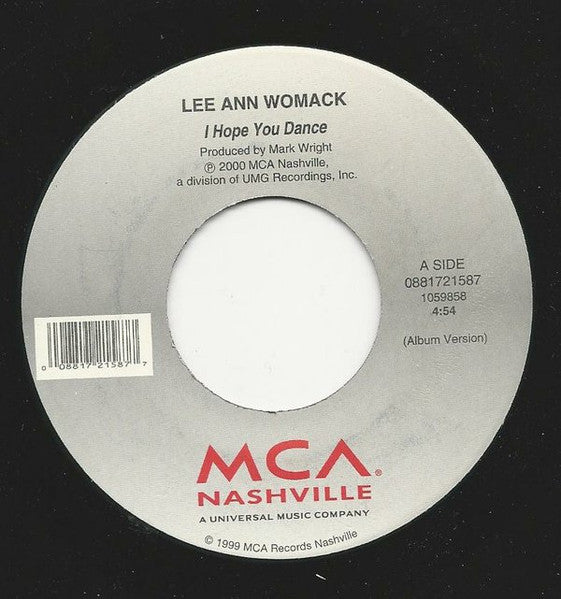 Lee Ann Womack : I Hope You Dance (7")