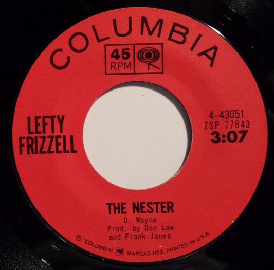 Lefty Frizzell : The Rider / The Nester (7", Single, Styrene)