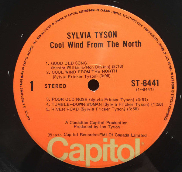 Sylvia Tyson : Cool Wind From The North (LP, Album)