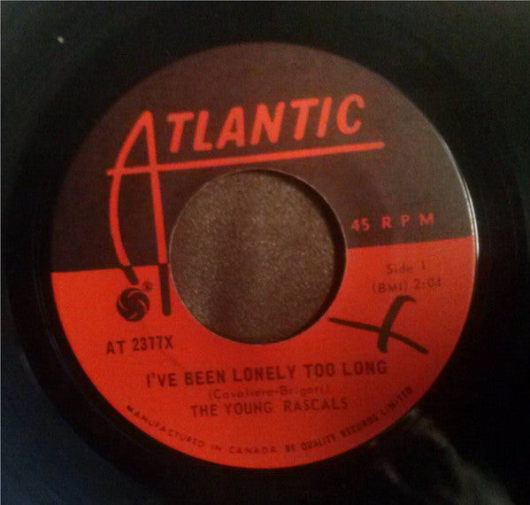 The Young Rascals : I've Been Lonely Too Long (7")