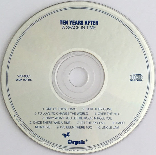 Ten Years After : A Space In Time (CD, Album, RE, RP)