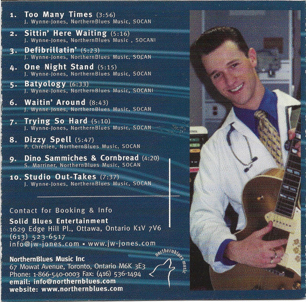 The JW-Jones Blues Band : Defibrillatin' (CD, Album, RE)