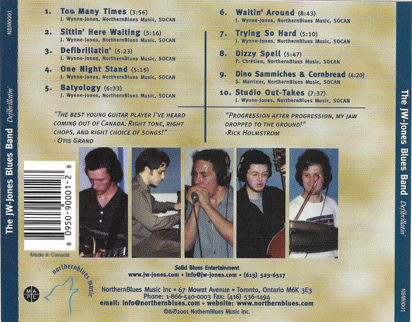 The JW-Jones Blues Band : Defibrillatin' (CD, Album, RE)
