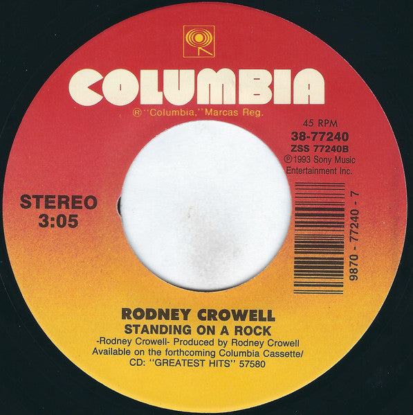 Rodney Crowell : Even Cowgirls Get The Blues (7")