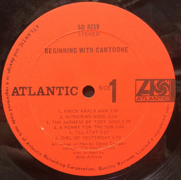 Cartoone : Cartoone (LP, Album, Gat)