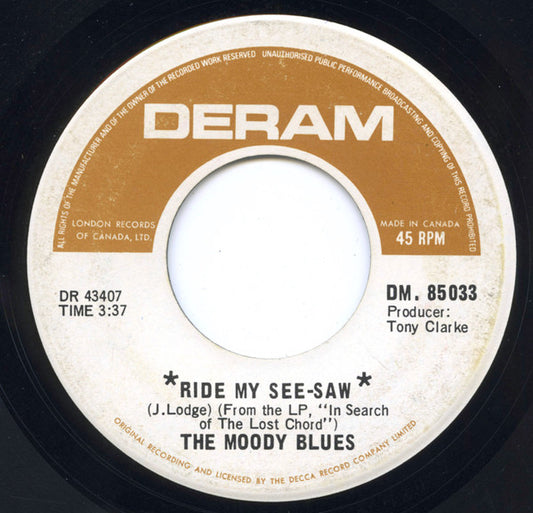 The Moody Blues : Ride My See-Saw / Voices In The Sky (7", Single)