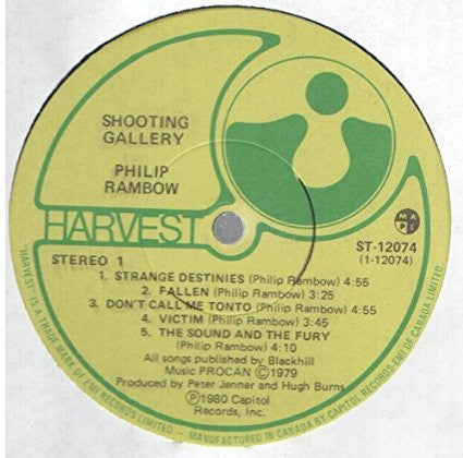 Philip Rambow : Shooting Gallery (LP, Album)