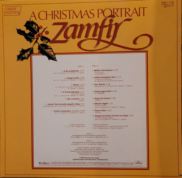 Zamfir* : A Christmas Portrait  (LP, Album)