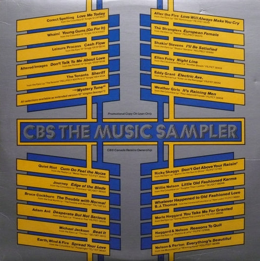 Various : CBS The Music Sampler (2xLP, Comp, Promo, Smplr)