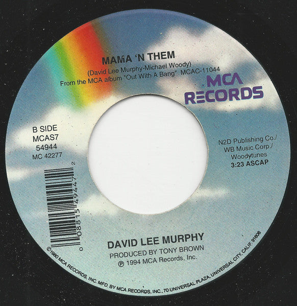 David Lee Murphy : Dust On The Bottle (7")