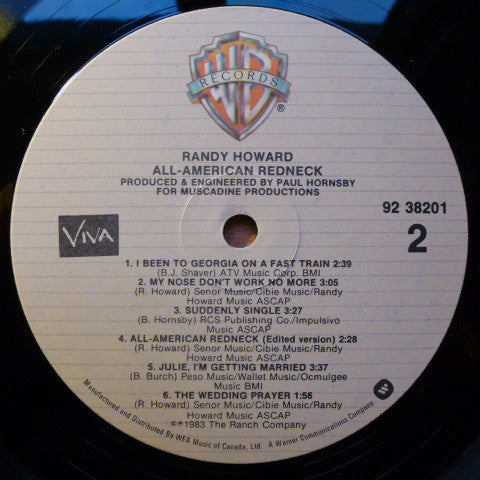 Randy Howard (2) : All American Redneck (LP, Album)