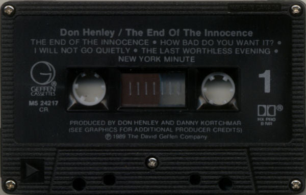 Don Henley : The End Of The Innocence (Cass, Album, Dol)
