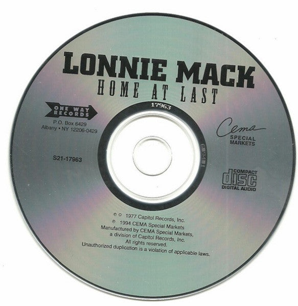 Lonnie Mack : Home At Last (CD, Album, RE)