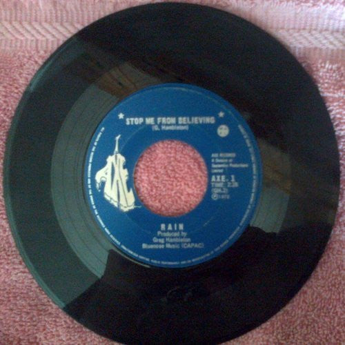 Rain (25) : Stop Me From Believing (7", Single)