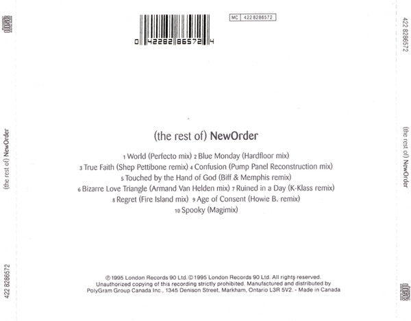 NewOrder* : (The Rest Of) NewOrder (CD, Comp)