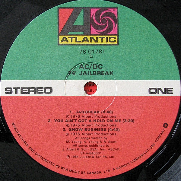AC/DC : '74 Jailbreak (LP, Album, Comp)
