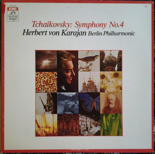 Pyotr Ilyich Tchaikovsky, Herbert von Karajan, Berliner Philharmoniker : Symphony No. 4 (LP, RE, RP)
