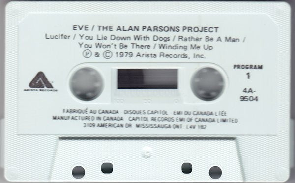 The Alan Parsons Project : Eve (Cass, Album)