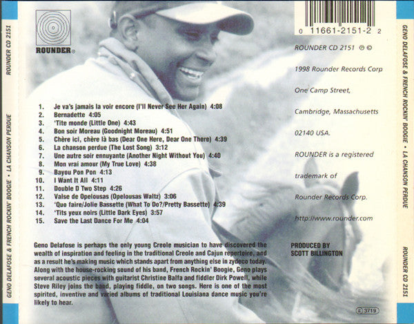 Geno Delafose And French Rockin' Boogie : La Chanson Perdue (CD, Album)