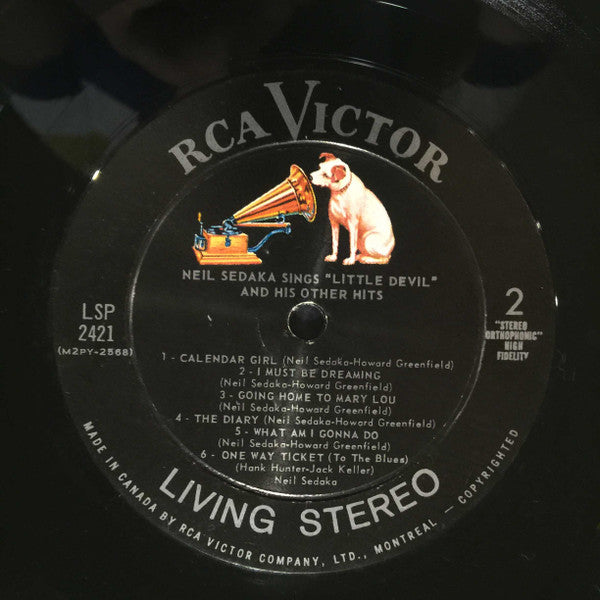 Neil Sedaka : Sings Little Devil And His Other Hits (LP, Comp)