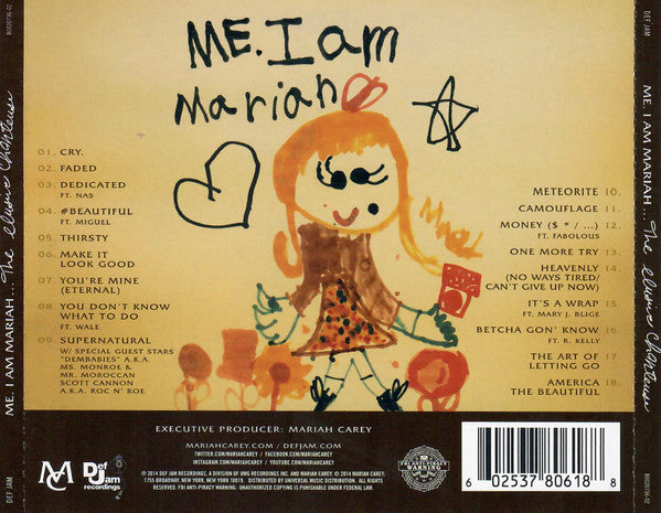 Mariah Carey : Me. I Am Mariah ...The Elusive Chanteuse (CD, Album, Dlx, Tar)