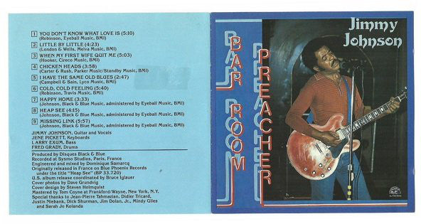 Jimmy Johnson (8) : Bar Room Preacher (CD, Album, RE)