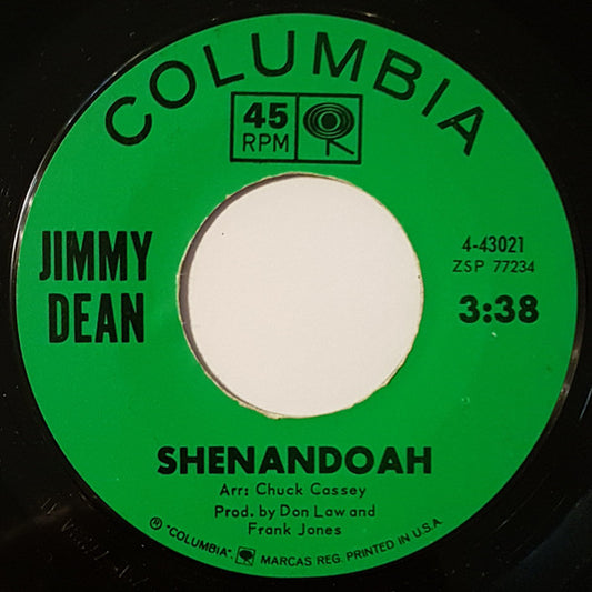 Jimmy Dean : Shenandoah (7", Single)