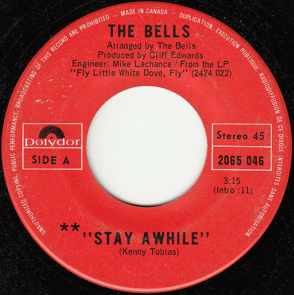 The Bells (2) : Stay Awhile (7", Single)