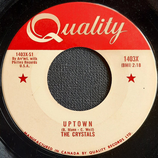 The Crystals : Uptown / What A Nice Way To Turn Seventeen (7", Single)