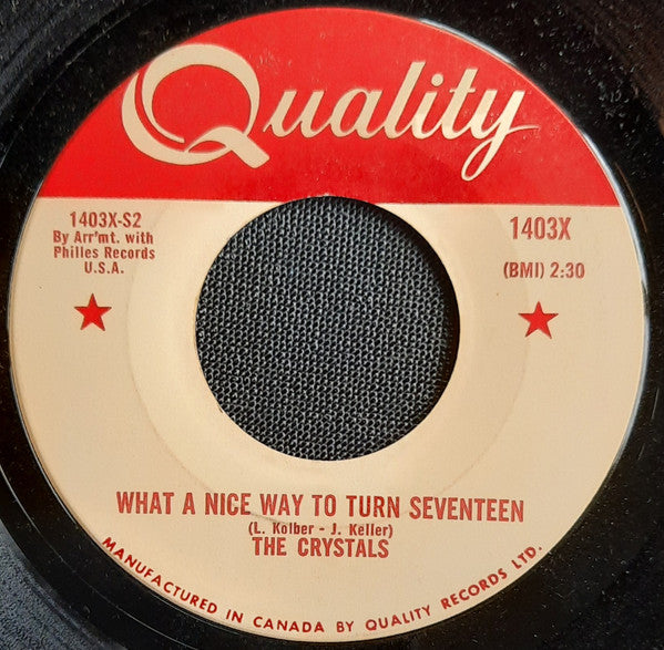 The Crystals : Uptown / What A Nice Way To Turn Seventeen (7", Single)