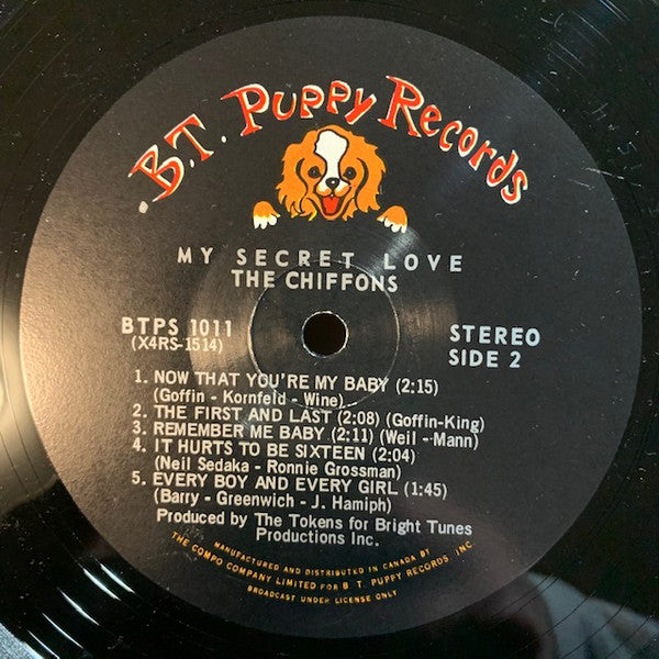 The Chiffons : My Secret Love (LP, Album)