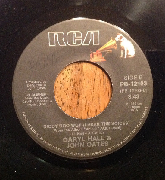 Daryl Hall & John Oates : You've Lost That Lovin' Feelin' / Diddy Doo Wop (I Hear The Voices) (7", Single)