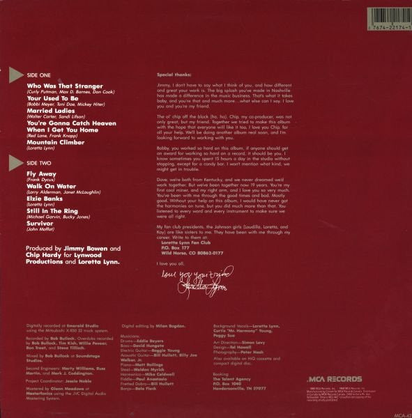 Loretta* : Who Was That Stranger (LP, Album)