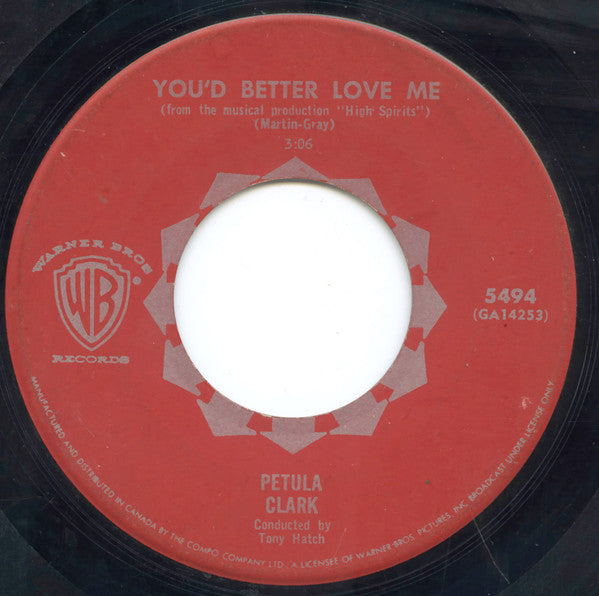 Petula Clark : Downtown (7", Single)