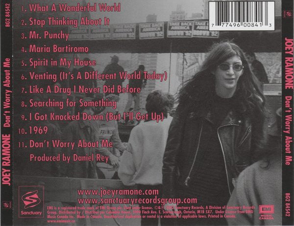 Joey Ramone : Don't Worry About Me (CD, Album, Club)