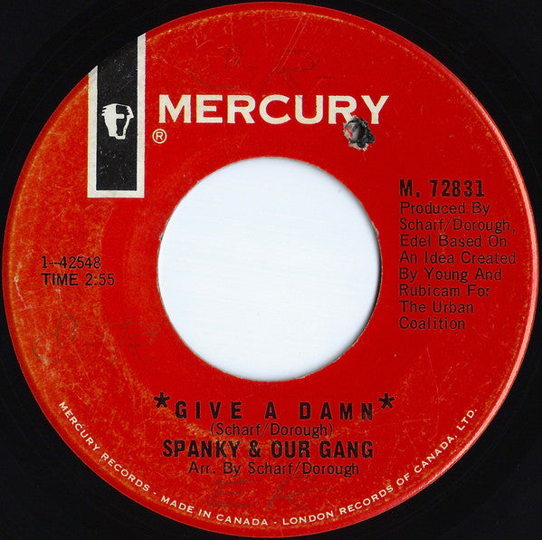 Spanky & Our Gang : Give A Damn (7")