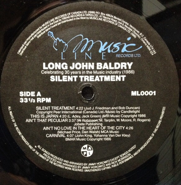 Long John Baldry : Silent Treatment (LP, Album)