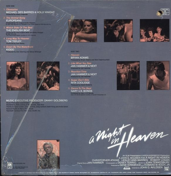 Various : A Night In Heaven (The Original Motion Picture Soundtrack) (LP, Album)